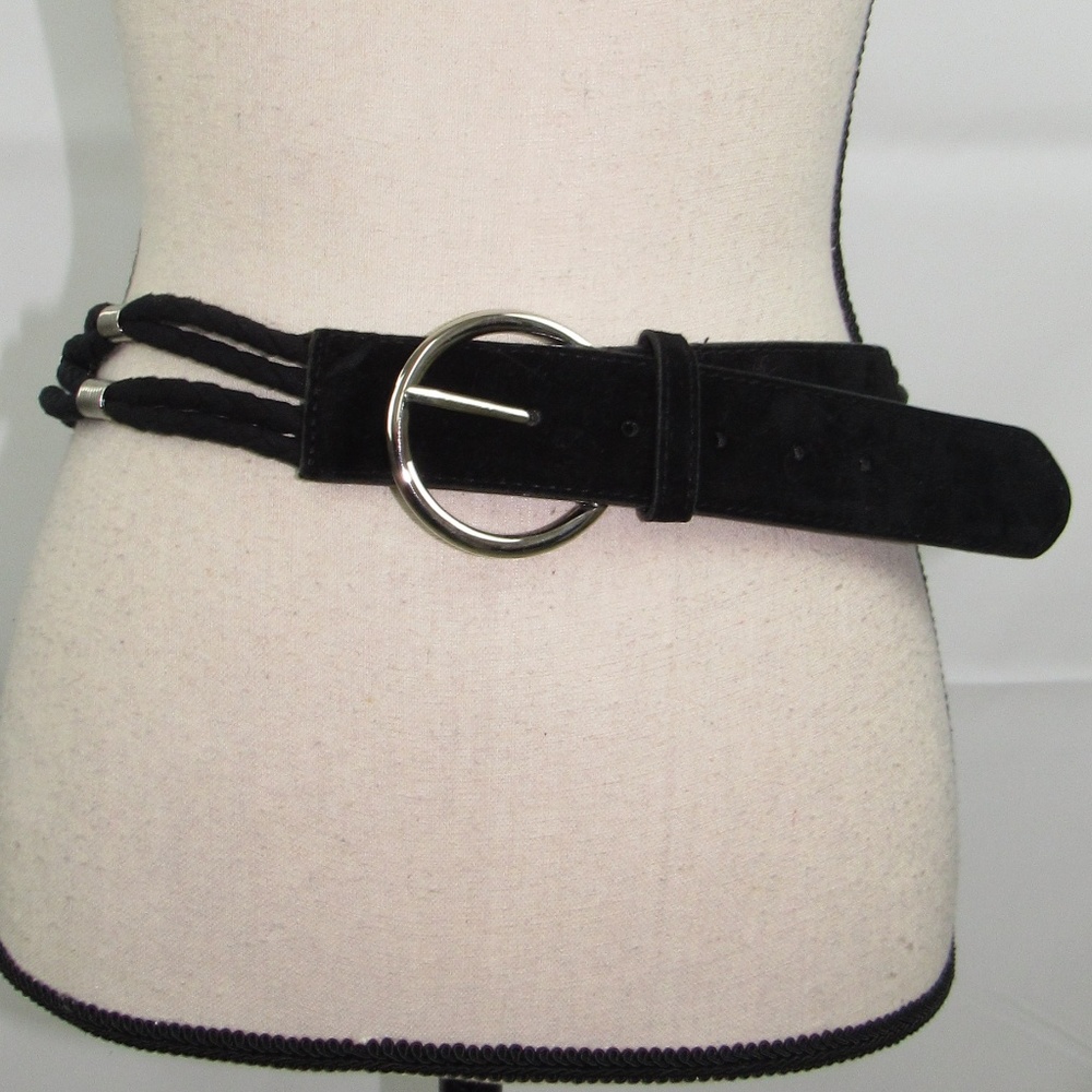 Fancy Ladies Belt Chrome Metal Link and Buckle NEW